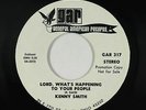 Crossover Soul 45 - Kenny Smith - Lord, What's Happening - GAR - VG+ promo