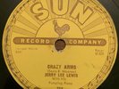 Jerry Lee Lewis Crazy Arms End Of The Road Sun 259 78 RPM Shellac Rockabilly