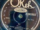 Okeh 8690 Louis Armstrong Orch NO/Basin Street Blues 78 rpm 1928 V+/V