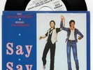 PAUL MCCARTNEY MICHAEL JACKSON SAY SAY SAY RARE 7 INCH USA PROMO SINGLE, MINT