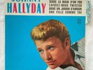 JOHNNY HALLYDAY 45 TOURS VINYL EP SERRE LA MAIN D'UN FOU POCHETTE PAPIER