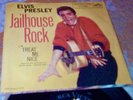 45 Jailhouse Rock ELVIS PRESLEY Treat Me Nice RCA NMint w PICTURE SLEEVE Tops 7