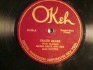 78 : OKEH 4163- MAMIE SMITH -CRAZY BLUES / IT'S RIGHT HERE FOR YOU
