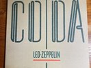 Led Zeppelin ?CODA Vinyl Record LP 1982 Original Swan Song Embossed Vintage