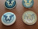 Paul Mccartney wings  4 badges/ pins vintage UK TOUR 1979