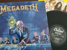 lp vinyl Megaderh Rust in peace, 1st press, signed by band, Slayer Metallica