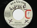 ELVIS PRESLEY Roustabout/On Track Heart 7” 45 US RCA 1964 white label promo