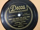 ANDREWS SISTERS: 78 rpm Don't Sit Under The Apple Tree/Sonya's Cafe V/V C3