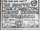 Vintage KEITH HARING Calendar 20 Month May 1989 - December 1990