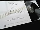 Menotti / Barber: Violin Concertos - Ruggiero Ricci **Reference Recordings LP**