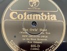 NEW ORLEANS OWLS & WARNER'S 7 ACES Columbia 605-D US-1925 10