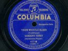 78tk-Blues Harmonica-COLUMBIA 417-M-Sanders(Sonny) Terry-(Train Whistle Blues)