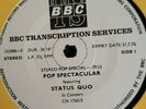 STATUS QUO -  LIVE PROMO VINYL LP from 1973 (BBC)