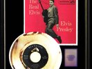 ELVIS PRESLEY THE REAL ELVIS EPA 940  GOLD METALIZED RECORD 45 RPM HOUND DOG