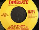 Rare 1967 IMMEDIATE 45 John Mayall Eric Clapton WITCH DOCTOR NM Blues Rock R&B