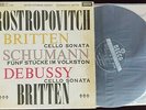 Rare Original Rostropovich Schumann Debussy Britten LP Decca SXL 2298 UK ED1