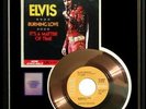 ELVIS PRESLEY BURNING LOVE 45 RPM GOLD METALIZED RECORD RARE NON RIAA AWARD