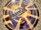 Stryper The Yellow And Black Attack Round Cover Blue Vinyl LP Christian Metal SE