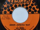 INVISIBLE GUY SIMON Down Jamaica Way CALYPSO JAZZ JAMAICA 45 HOLIDAY HEAR