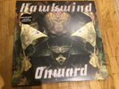 Hawkwind Onward Double Green Splattered Vinyl, Poster, Insert & Label Misprint