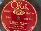 Okeh 8398 Rev Gates & Cong SIT DOWN SERVANT  78rpm E- sanctified sermon 1926