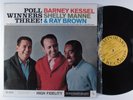 BARNEY KESSEL/SHELLY MANNE/RAY BROWN Poll Winners Three CONTEMPORARY LP VG+ mono