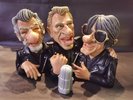 Figurine les vieilles canailles de Jacky Samson DUTRONC, HALLYDAY, MITCHELL