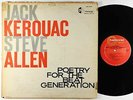 Jack Kerouac w/ Steve Allen - Poetry For The Beat Generation LP - Hanover VG++