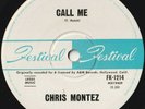CHRIS MONTEZ 45: CALL ME b/w GO HEAD ON AUSSIE  FESTIVAL FK - 1214  NM & NM 1966