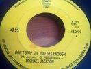 Michael Jackson ?– Don't Stop 'Til You Get Enough Epic ?– 45299 COSTA RICA PRESS