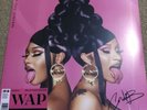Cardi B Megan Thee Stallion WAP Signed print Clear LP Vinyl Limited