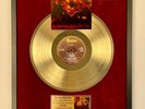 ACCEPT - RUSSIAN ROULETTE VINYL GOLD METALLIZED RECORD IN BLACK WOODEN FRAME