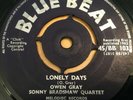 Owen Gray, Sonny Bradshaw ?– Lonely Days / No Good Woman BLUE BEAT BB103 EX+