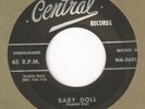 Doo Wop THE EXCELS You're Mine Forever / Baby Doll CENTRAL Rare 45 VG