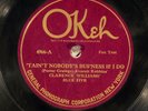 78 RPM -- Clarence Williams' Blue Five (Sidney Bechet), Okeh 4966, E  Jazz