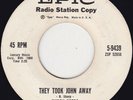 Buddy Greco - They Took John Away / I Could Write A Book 45 VG