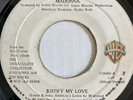 rare MADONNA Jamaica JUSTIFY MY LOVE / EXPRESS YOURSELF 45 7