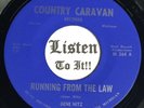 MI Outlaw Bopper Rockabilly 45 GENE NITZ Running From The Law COUNTRY CARAVAN M-