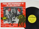 VA PUNK AND DISORDERLY 3 ANAGRAM GRAM 005 UK VINYL LP