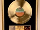 Yes Close To The Edge Vinyl Gold Record Framed On Velvet Background Display