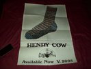 HENRY COW (SLAPP HAPPY GONG) Rare promo only poster for 1st LP Prog Psych ORIG