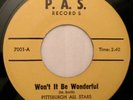 PITTSBURGH ALL STARS - Black Gospel 45 - Won't It Be Wonderful - P.A.S. ?