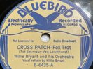 78 Rpm; Willie Bryant; Cross Patch & Mary Had A Little Lamb;   Bluebird-6435