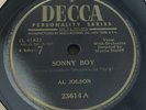 AL JOLSON Decca 23614 SONNY BOY- MY MAMMY 78 EE