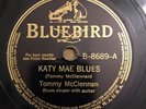BLUES 78 Tommy McClennan KATY MAE BLUES/LOVE WITH A FEELING Bluebird 8689 (V)