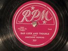 78 RPM -- Lightning Hopkins, RPM 337 