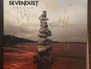 Sevendust - Blood & Stone - Autographed Poster And Vinyl Newbury Comics Colored