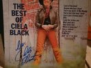 Signed Cilla Black The Best of Cilla Black album sleeve. Ex cond Sleeve only.