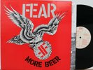 FEAR More Beer LP (Restless Records 72039-1, orig 1985) VG++ Vinyl, Insert