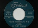 R&B Popcorn 45 - Lee Shot Williams - You're Welcome To The Club - Federal - mp3